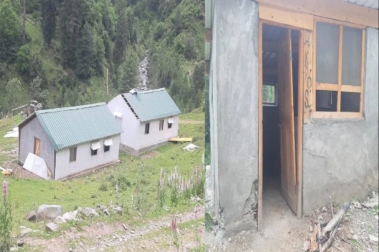 हिमाचल पुलिस की चेक पोस्टों पर लगा पशुओं का डेरा